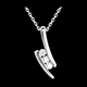 cadeaux femmes collier trilogie citation or blanc diamants