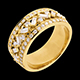 bijoux or bague imperatrice or jaune diamants carats