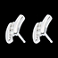 vente en ligne Boucles d'oreilles trilogie citation - or blanc - 6 diamants