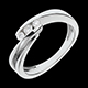 Anillo Triolog�a riturnelo oro blanco - 3 diamantes
