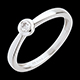 cadeaux femmes solitaire or blanc serti clos
