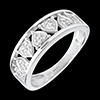 ventes on line Bague dame de coeur - or blanc