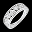 bijoux or Bague dame de coeur - or blanc