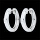 Boucles d'oreilles cr�oles Vita - Argent Diamant