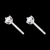 vente on line Boucles d'oreilles diamants (PM) - puces or blanc