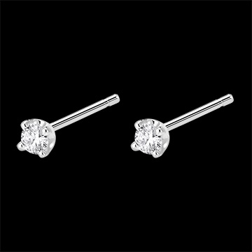 achat en ligne Boucles d'oreilles diamants (PM) - puces or blanc
