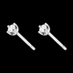 Orecchini diamanti  - punto luce oro bianco