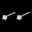 mariage Boucles d'oreilles diamants (PM) - puces or blanc