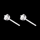 Orecchini diamanti  - punto luce oro bianco