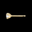 cadeau femme   Boucles d'oreilles diamants (MM+) - puces or jaune    - 0.25 carats
