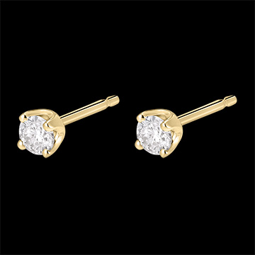vente Boucles d'oreilles diamants (GM) - puces or jaune - 0.3 carats