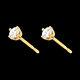 femme boucles oreilles diamants tgm puces or jaune cara