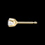 ventes on line   Boucles d'oreilles diamants (TGM) - puces or jaune  - 0.4 carats