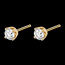 cadeau Boucles d'oreilles diamants (TGM+) - puces or jaune - 0.5 carats