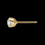 bijou Boucles d'oreilles diamants (TGM+) - puces or jaune - 0.5 carats