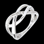 vente en ligne Bague soupirail or blanc pav�