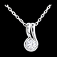 joaillerie pendentif mousqueton diamant or blanc 34 carats