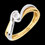 bijouteries Solitaire verseau or jaune-or blanc  - 0.21 carats