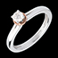 bijouteries   Solitaire couronn� or blanc-or rose   - 0.26 carats