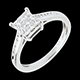 ventes en ligne bague damier or blanc pave 48 carats