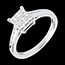 mariage   Bague damier or blanc pav�  - 0.48 carats