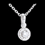 achat on line Pendentif bouton beli�re - or blanc - 0.21 carats