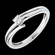 mariage solitaire sillage or blanc