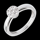 Anello Mezza Sfera pav� - 0.26 carati
