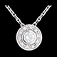 cadeaux pendentif bouton or blanc 25 carats