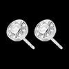 acheter on line   Boucles d'oreilles bouton or blanc  - 0.25 carats