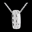 joaillerie Pendentif roue diamants - or blanc - 0.27 carats