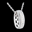 achat on line Pendentif roue diamants - or blanc - 0.27 carats