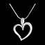 cadeaux femme Pendentif Arty-Coeur - 20 diamants