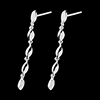 acheter on line Boucles d'oreilles douce flore or blanc.