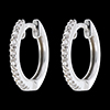 achat on line Cr�oles semi pav�es or blanc  (PM) - 16 diamants