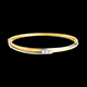 Pulsera junco Triolog�a bipolar oro amarillo-oro blanco - 0.24 quilates - 3 diamantes