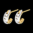 cadeaux boucles d'oreilles trilogie bipolaire  - 0.3 carats - 6 diamants