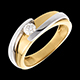 cadeau solitaire bipolaire or jaune or blanc tgm 23 carat