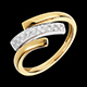 ventes on line bague empreinte feline or jaune et or bl