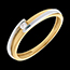 cadeau femmes Solitaire bipolaire or jaune � or blanc (PM)