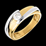 ventes en ligne Solitaire bipolaire or jaune-or blanc (TGM+) - 0.31 carats
