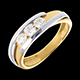 femme trilogie bipolaire or jaune or blanc gm 53 carats