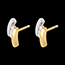 vente Boucles d'oreilles trilogie citation - or jaune-or blanc - 6 diamants