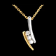 mariage collier trilogie citation or jaune or blanc diaman