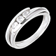 Trilogy Bipolare oro bianco   - 0.38 carati - 3 diamanti