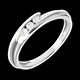 Triolog�a bipolar oro blanco  - 3 diamantes
