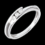 vente on line Trilogie bipolaire or blanc (PM) - 3 diamants