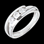 bijouterie Trilogie bipolaire or blanc (GM+) - 0.53 carats - 3 diamants