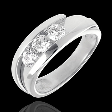 acheter   Trilogie bipolaire or blanc (TGM)  - 0.77 carats - 3 diamants
