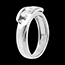achat on line   Trilogie bipolaire or blanc (TGM)  - 0.77 carats - 3 diamants
